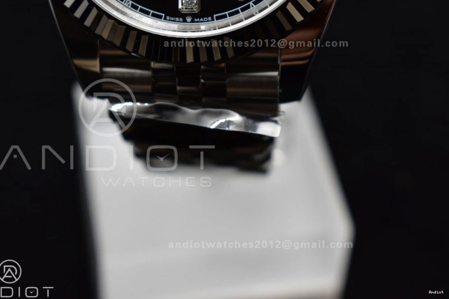 Edition VR3235 Best SS Dial 126334 DateJust on Jubilee 41 Bracelet Black 904L Diamonds Steel Clean 1:1 0131